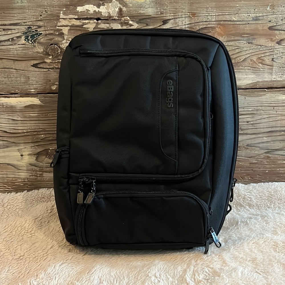 eBags convertible Pro Slim backpack like new black